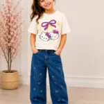Ensemble Fille Hello Kitty - Blanc