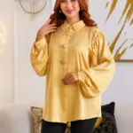 Chemise Satinée - Jaune