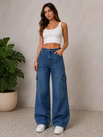 Pantalon Femme en Jean