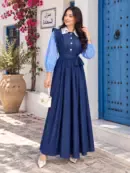 Robe Jean Nejma - Manches rayées, 48