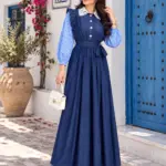 Robe Jean Nejma - Manches rayées